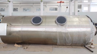 极悦工业废气净化塔告别冶金厂酸雾白烟，刘老板喜上眉梢